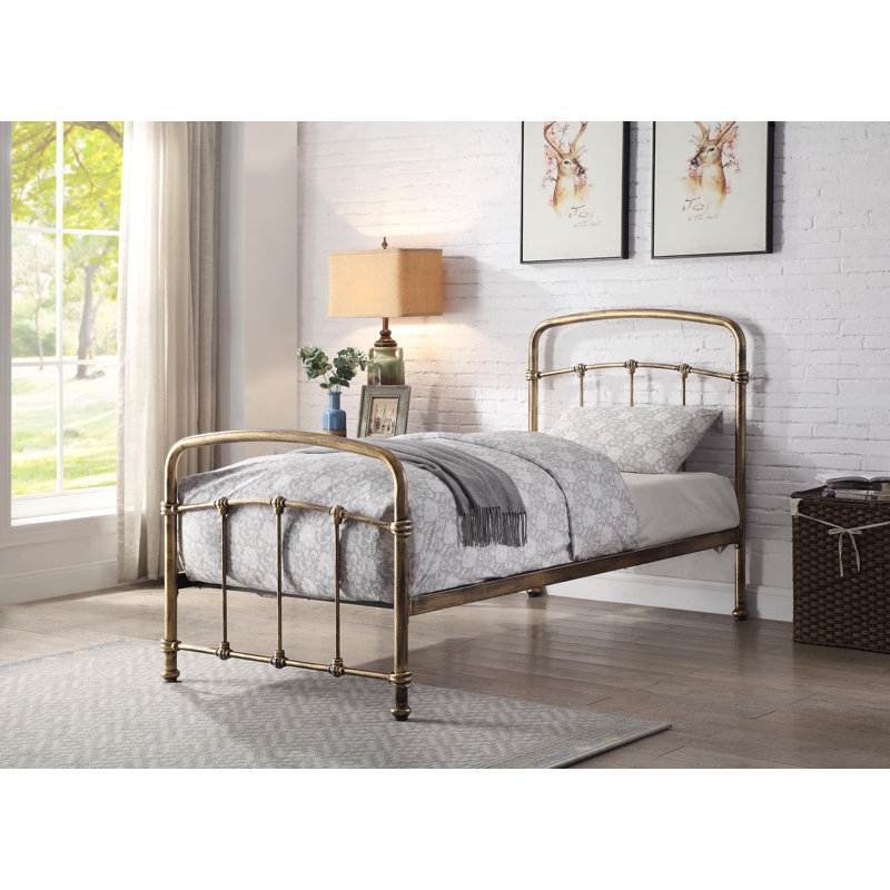 Alto Metal Bed, Antique Bronze, Single (3')