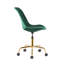 Chaise de bureau pivotante en velours Haisley-583451530