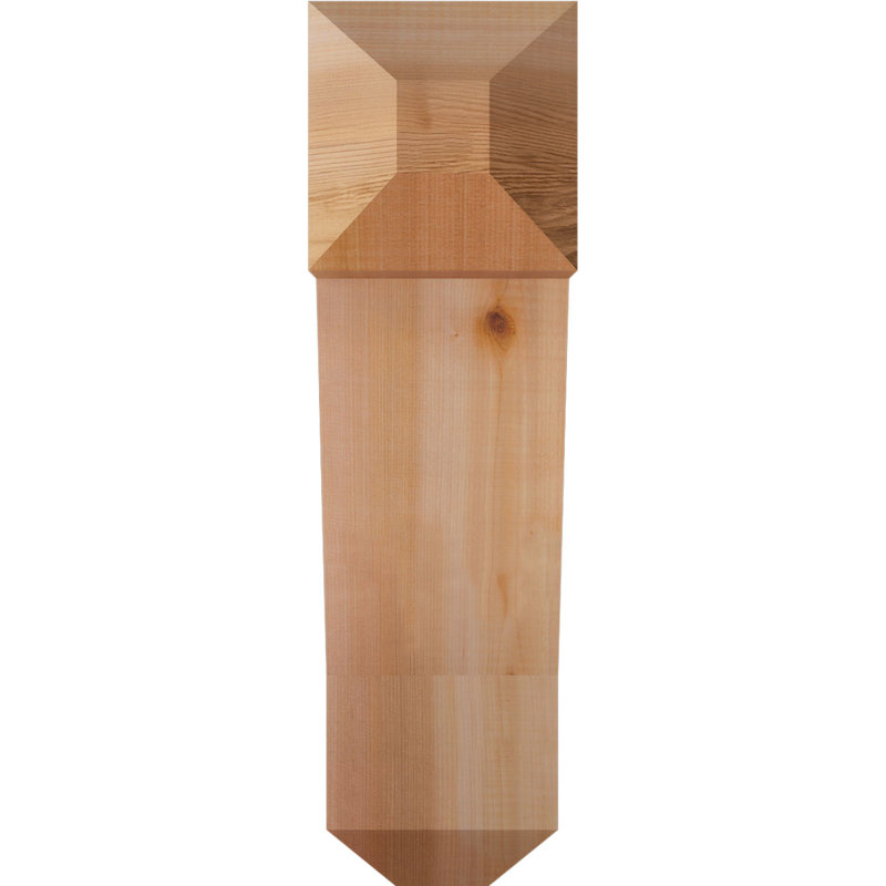 Support pour artisan traditionnel, H 22 po x l 5,5 po x P 18 po, Cèdre rouge de l'Ouest (lisse)
