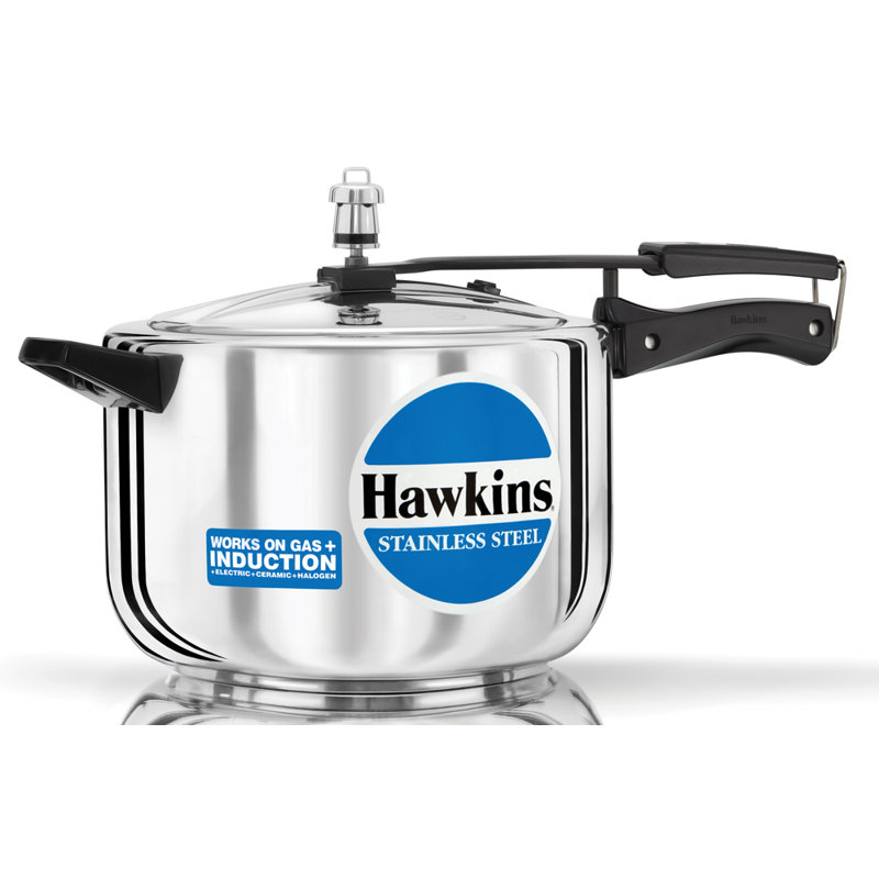 Hawkins Stainless Steel Pressure Cooker, 5.28 Quart