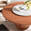 Ensemble de chaises de table de salle à manger rondes en bois massif de 5 pièces Otelia avec plateau tournant pour 4-725032903-725032901