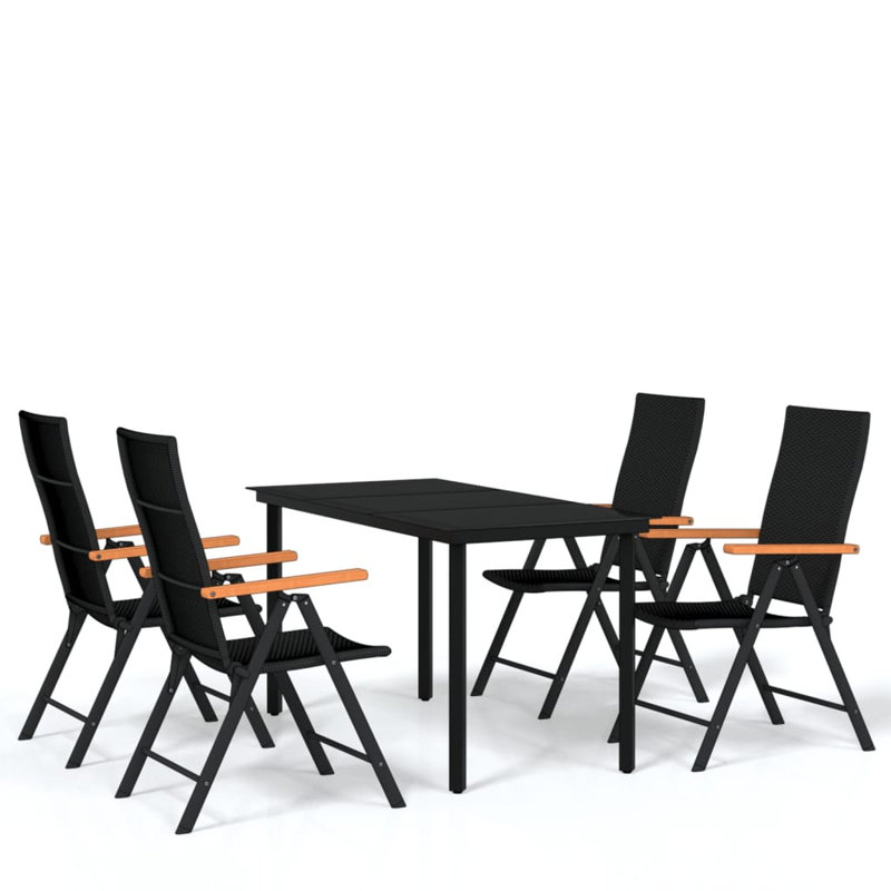 Rectangular 4 - Person Dining Set, 25.2" x 55.1" x 29.1"