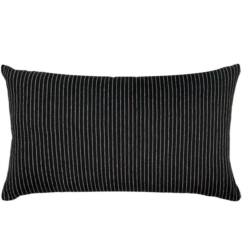 Calhoun 100% Cotton Lumbar Rectangular Pillow Cover, Black