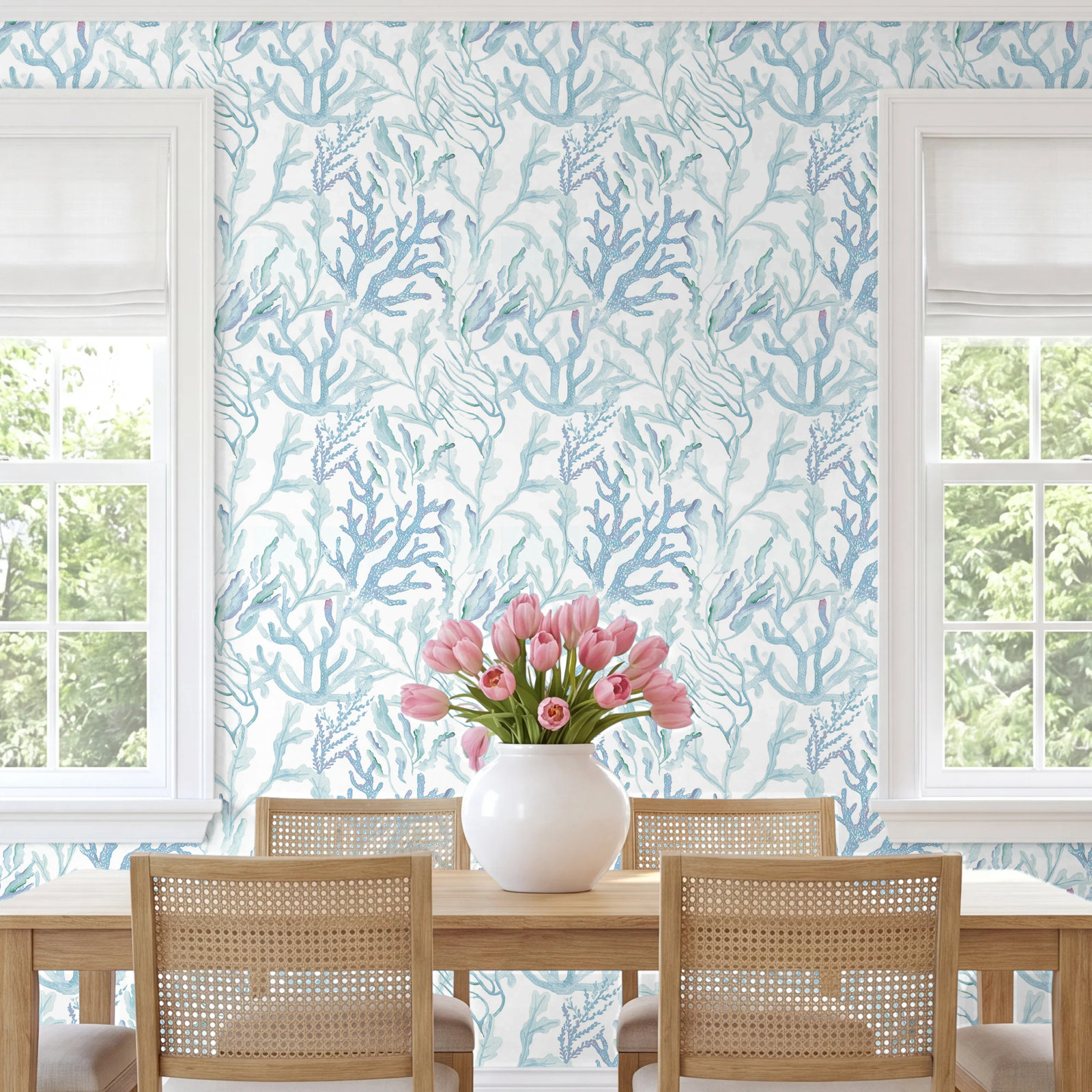 Teardo Self-Adhesive Wallpaper Roll, Blue