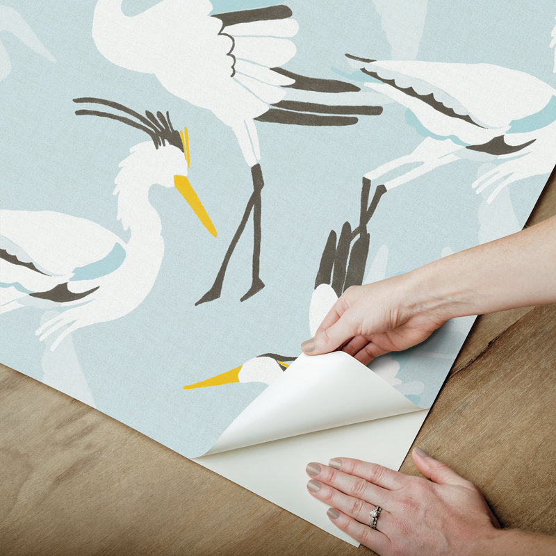 Papier peint adhésif Coastal Wings, Bleu