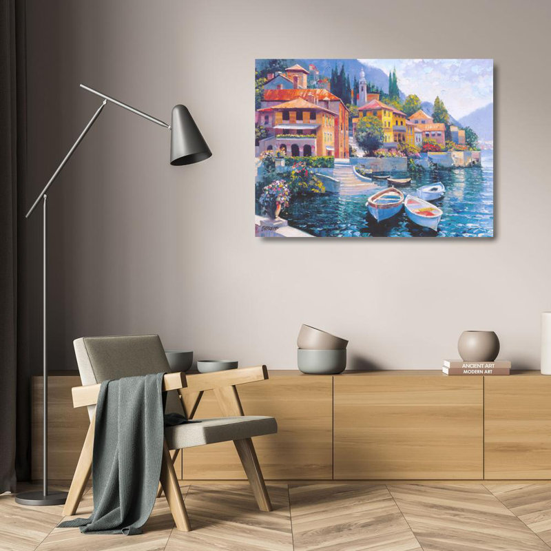 Lake Como Landing, 18'' H x 24'' W