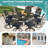 Round 8 - Person 61" L Outdoor Dining Set-1852596092