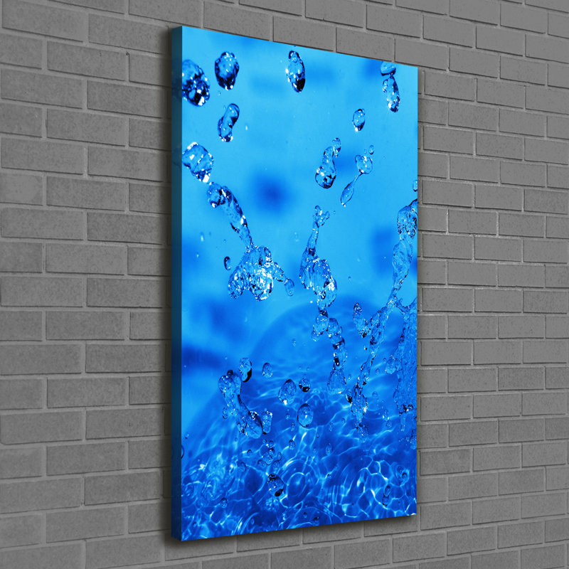 Drops Of Water - Wrapped Canvas Print, 120cm H x 60cm W