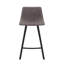 Dasha Microfiber Counter Stool with Metal Legs-832829177
