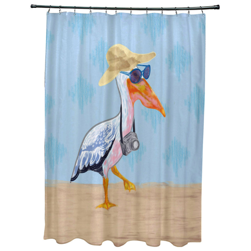 Eastbourne Animal Print Shower Curtain, Blue