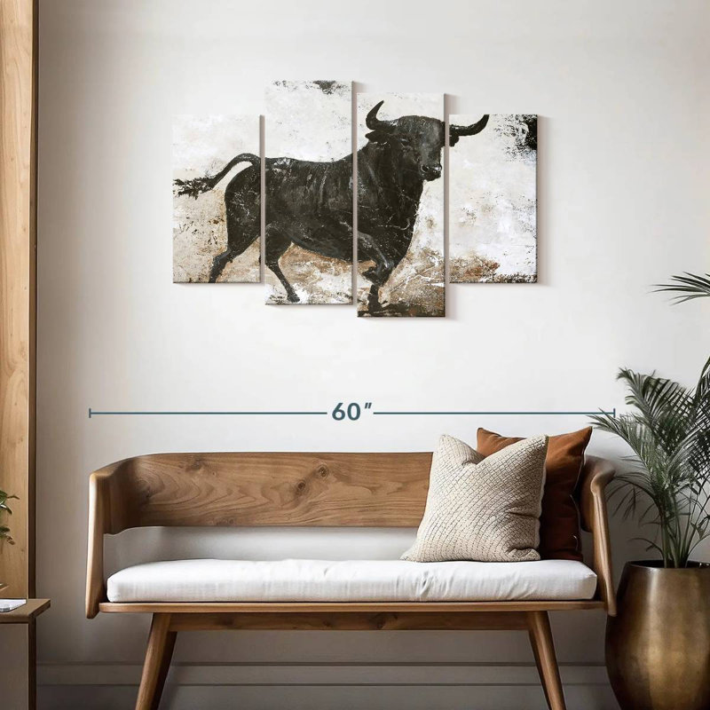 Brampt Black Bull, 27" H x 43" W