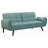 Laggarhem Turquoise Blue Tufted Back Upholstered Sofa Bed