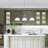 Modern Elegant 3-Light White Dome Kitchen Island Pendant Light Silver Linear Chandelier
