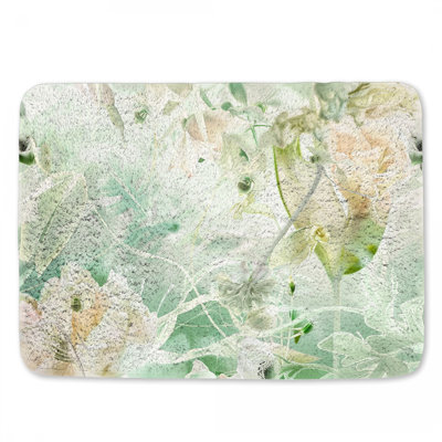 Tapis de bain floral