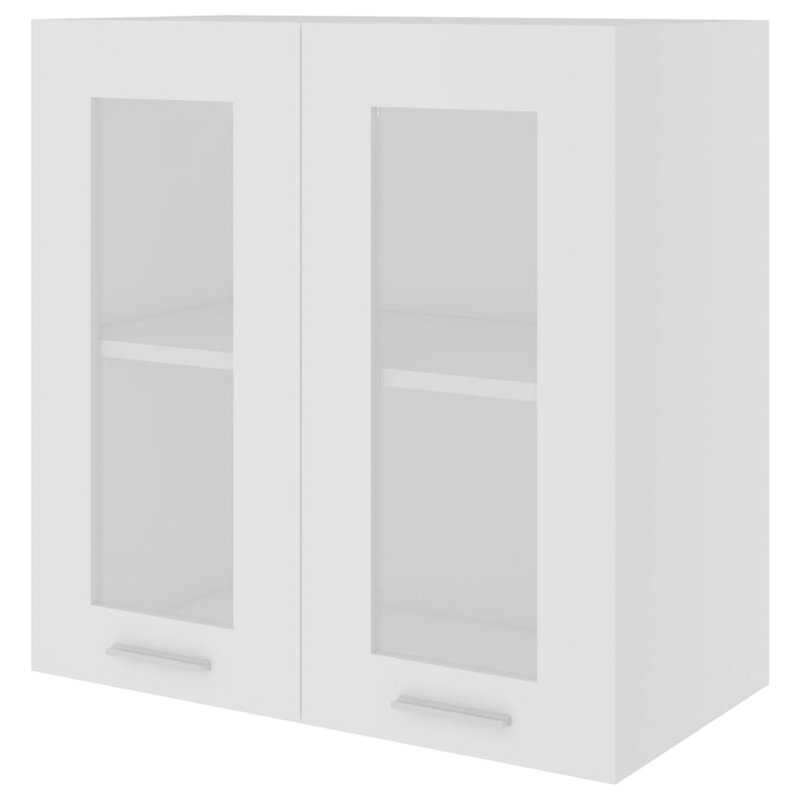 Black Hanging Glass Cabinet 60X31x60 Cm, White