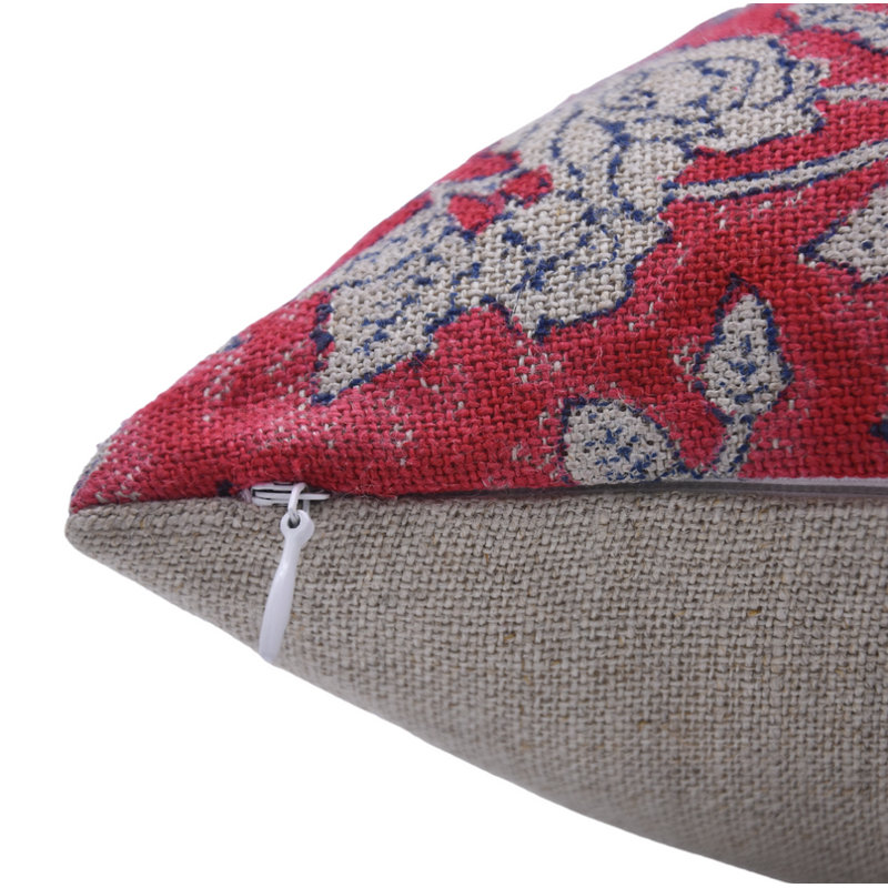Housse de coussin en lin épaisse de qualité supérieure Fab Fabine, 24 po x 24 po