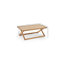 Solid Wood Cross Legs Coffee Table