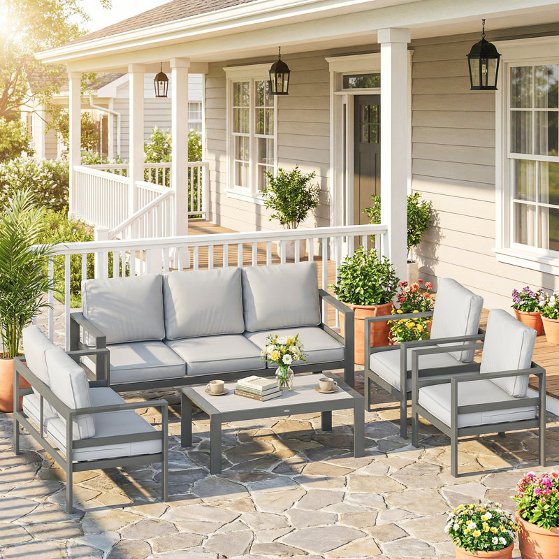 Garden Sofa Set, Dark Grey