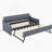Upholstered Daybed With Trundle And USB Charging Design