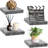9" Square Tile Floating Shelves with Invisible Mounting Set of 4-603226790