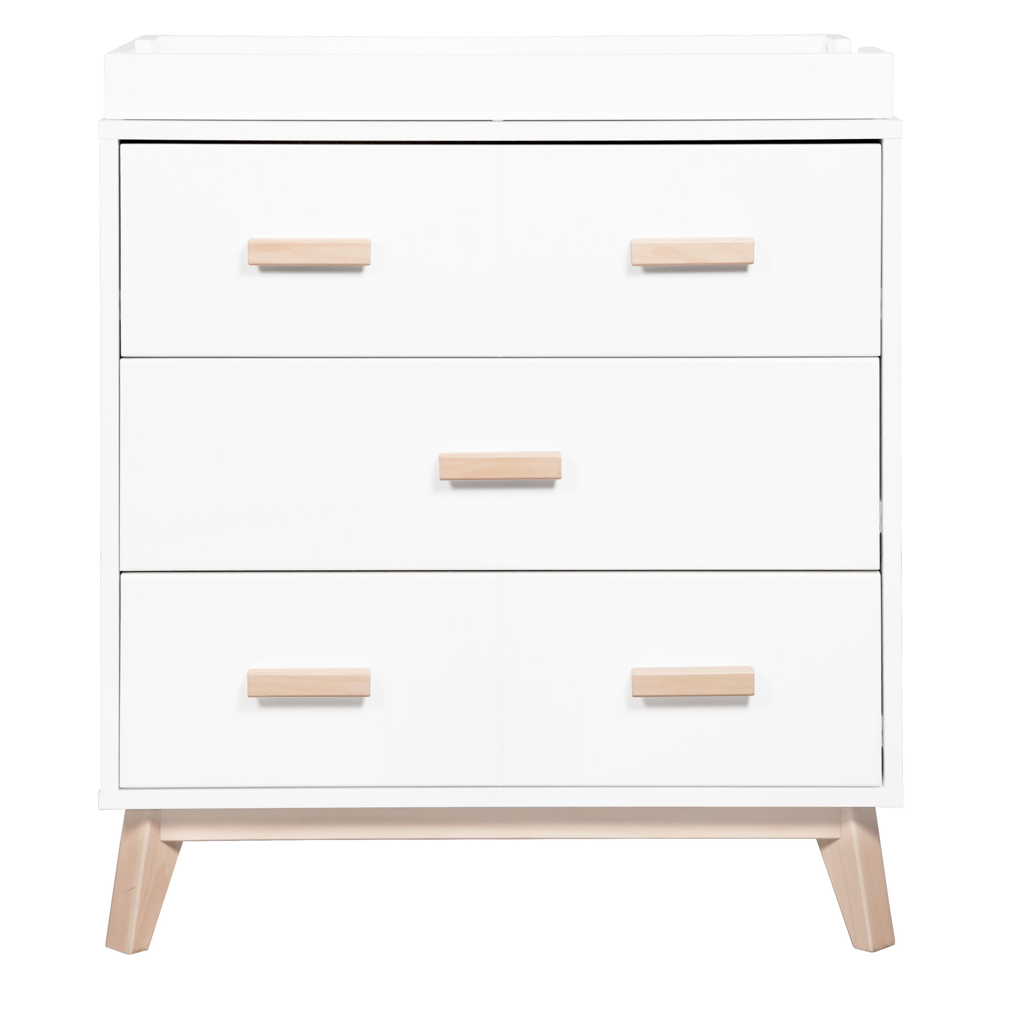 Origami Mini Nursery Furniture Set, White/Washed Natural