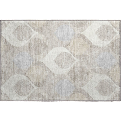 Premium Machine Washable Lisse Ivory Rug