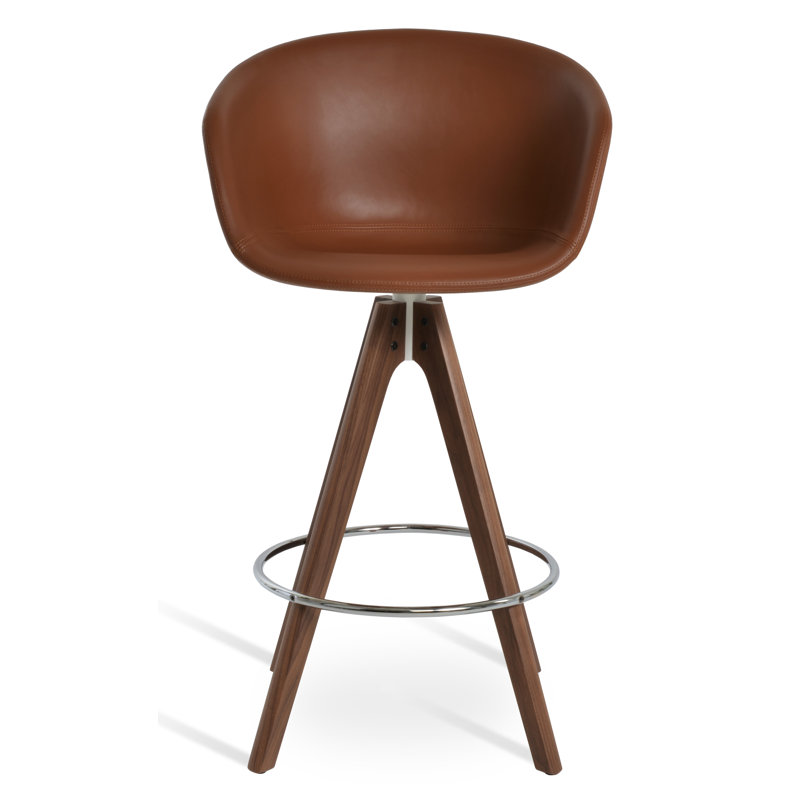 Tabouret de comptoir, Tabouret de comptoir (siège d'une hauteur de 22 p, Noisette, Noyer