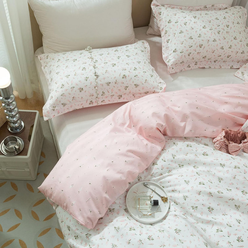 2-Piece Luxury 100% Cotton Floral Pillowcases