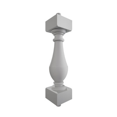 Fiberthane 700 Series Parkland Baluster: 5"W x 20"H, Fiberglass Reinforced Polyurethane (6 3/16" On-Center-Spacing to Pass 4" Sphere Code), Factory Primed