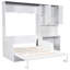 Lit escamotable double multifonctionnel avec canapé pliable, bureau encastré et armoire de rangement Roomfitter-192966824