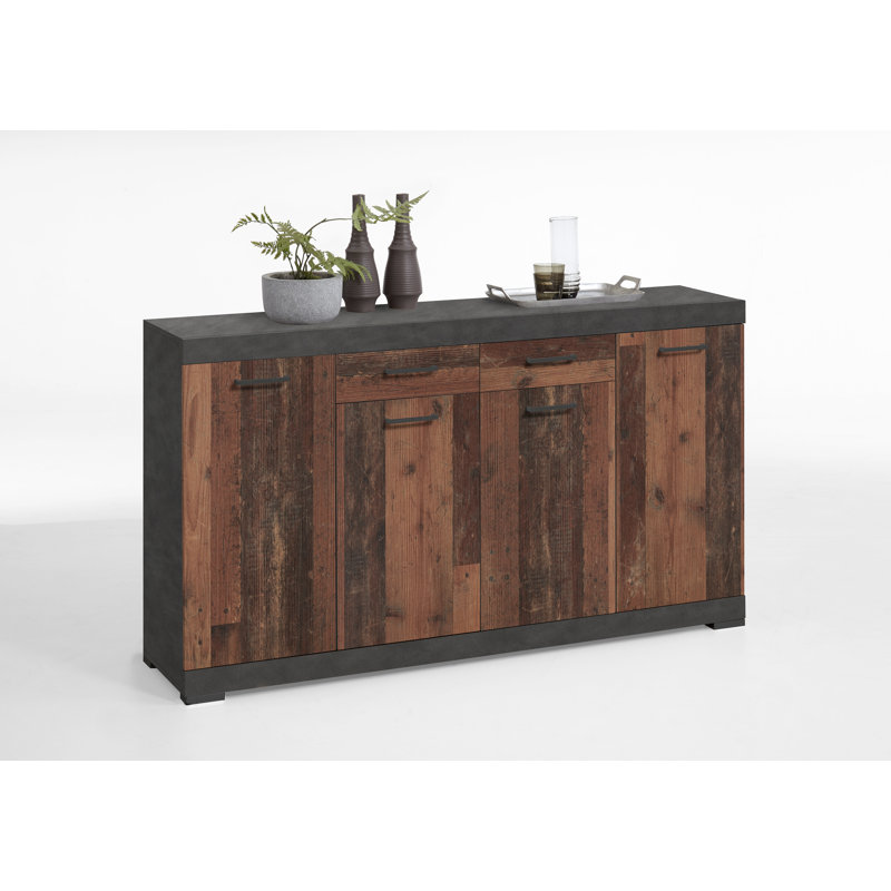 Olander 160cm W 2 - Drawer Chest of Drawers, Dark Brown