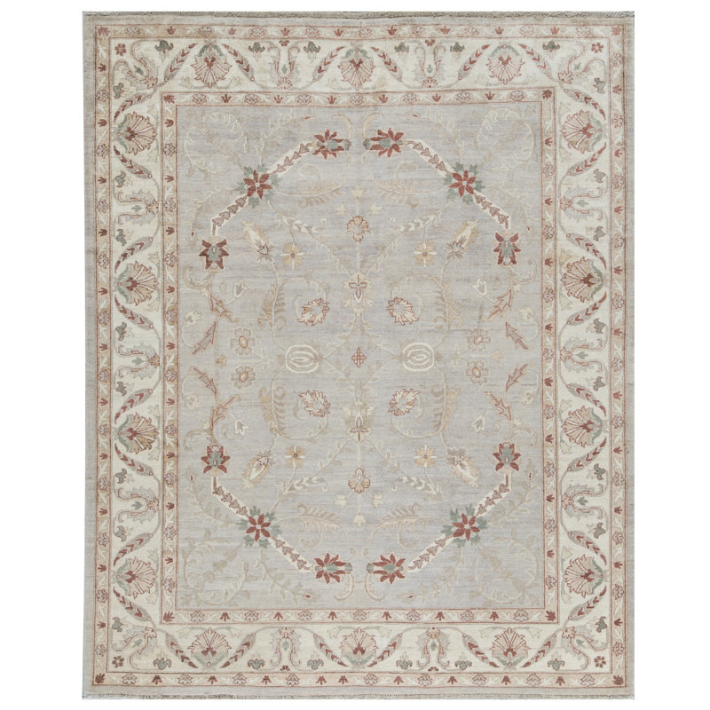 Tapis crème de haute qualité noué à la main
