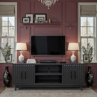 Meuble télé Radiance de 75 po pour téléviseur de 85 po ou moins, meuble télé, meuble télé, meuble télé moderne, pour salon