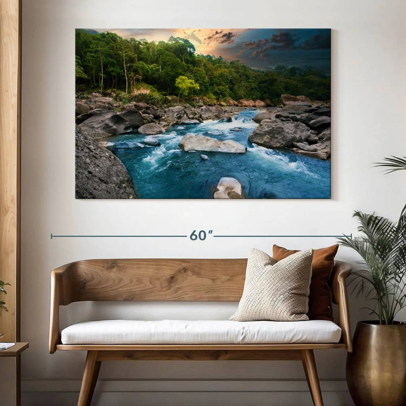 Kavia Cangrejal River, 34" H x 51" W