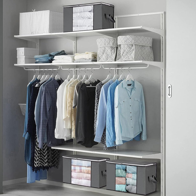 Rebrilliant Fabric Storage Bag, Gray