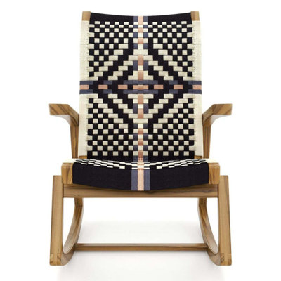Amador Rocking Chair In San Geronimo Pattern