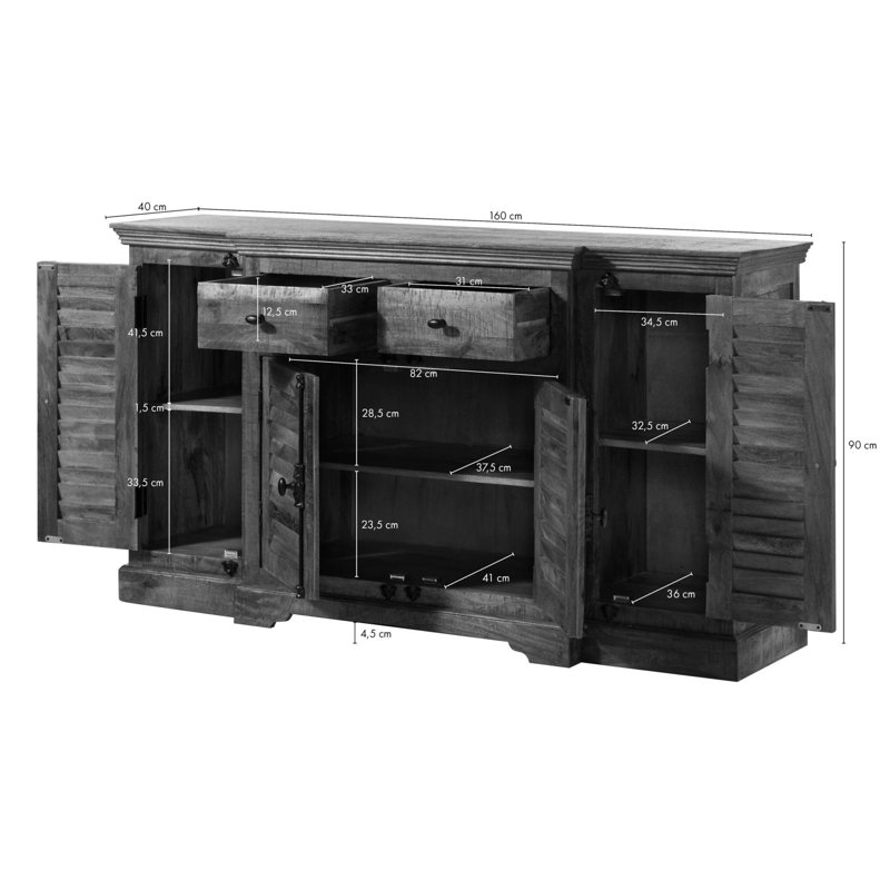 Rodez 160cm Wide 2 Drawer