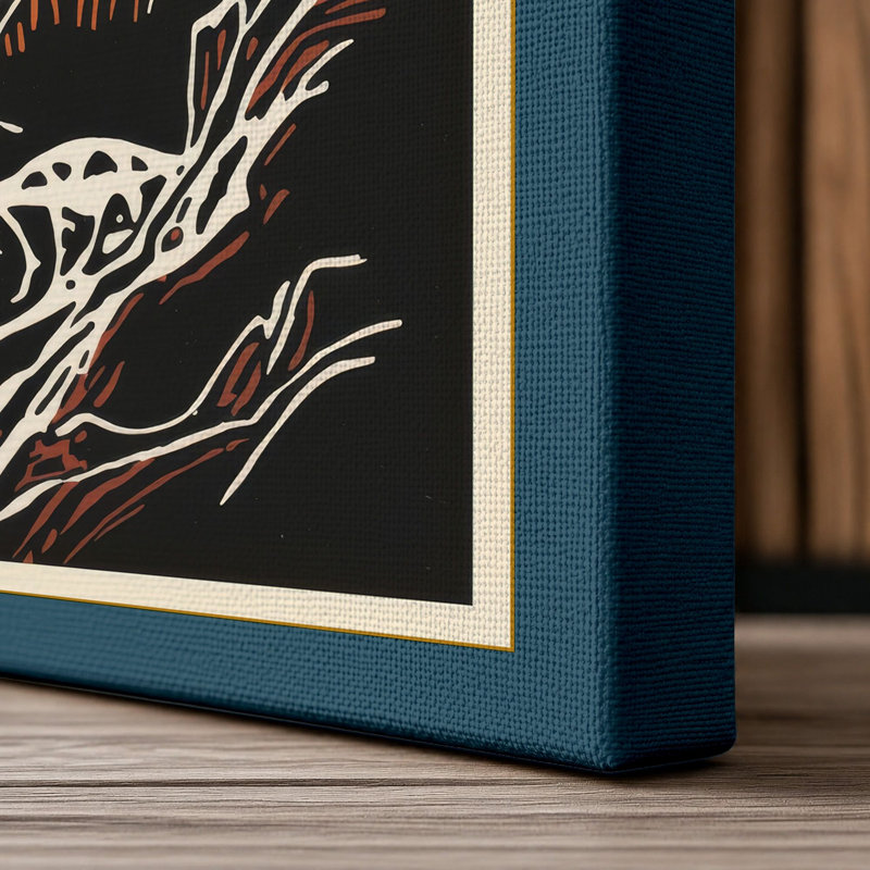 Print, 30x20 - 76.2 x 50.8 cm, Teal Border