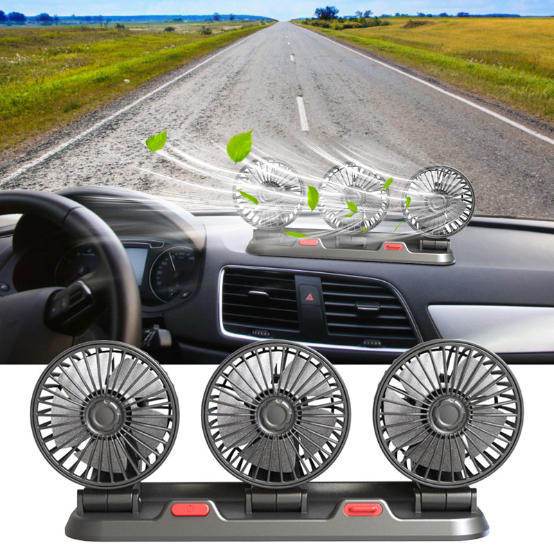 Ventilateur multifonctionnel USB à trois têtes kbndieu, A