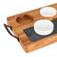 Viking 7pc Acacia Wood Slate Cheese Board/Charcuterie Set