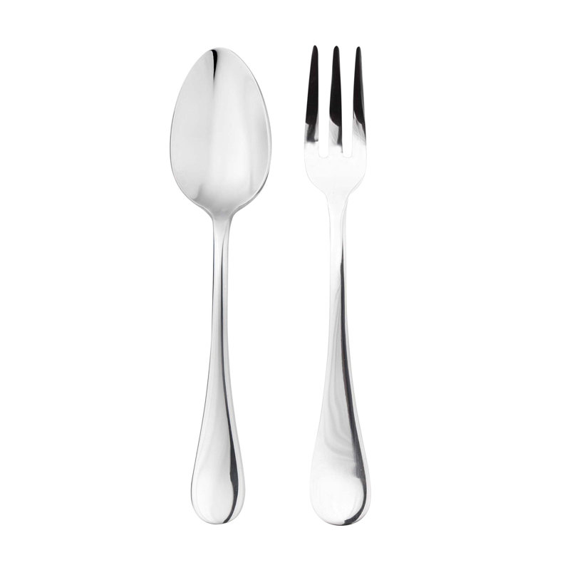 Ensemble de service BRescia (fourchette et cuillère), L 9,83 po x l 3 po, Inoxydable
