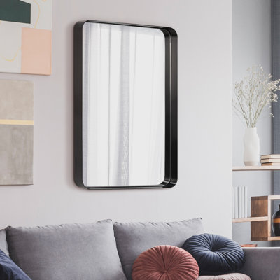Khloei Stainless Steel Framed Wall Mirror