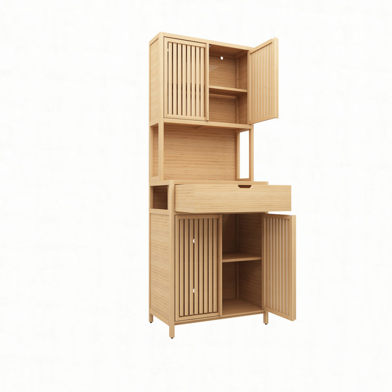Armoire à thé en bambou