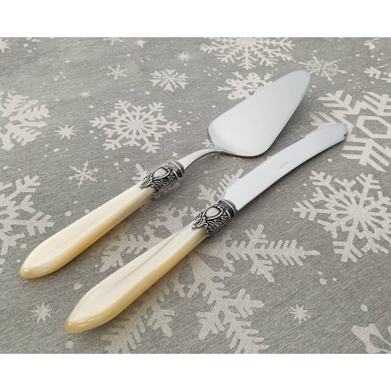 Oxford Stainless Steel Serving Piece, Ivory