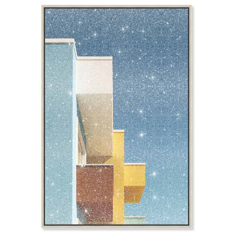 Orthogonal Sky View Print by Oliver Gal, 11"H x 16"W, Silver Floater Frame
