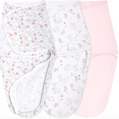 Easy Swaddle Wraps, Cotton, Fairy Tale Flowers