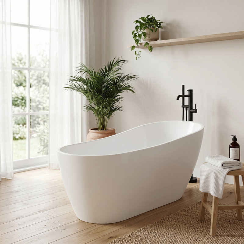 67'' x 31.5'' Soaking Acrylic Bathtub