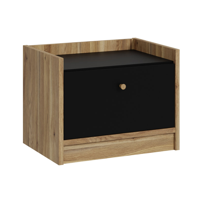 Brima Bedside Cabinet with Storage Drawer, 59,4 cm W x 45,8 cm H x 41,3 cm D