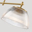Luminaire suspendu linéaire à 3 lumières pour îlot de cuisine l 51,2 po avec dôme-776143718