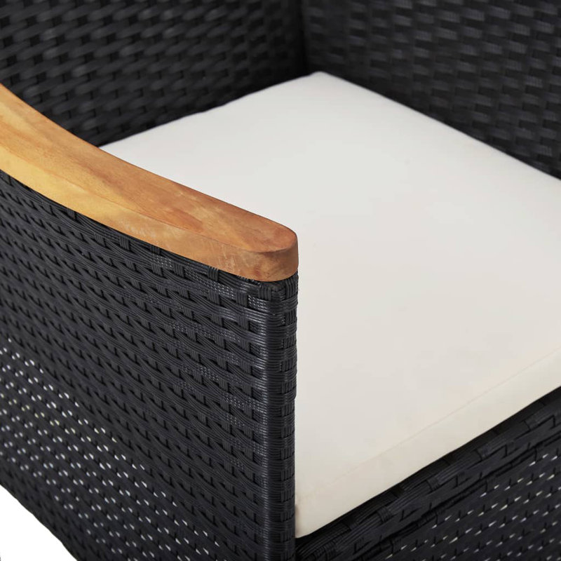  Dining Set Black, Brown, Cream